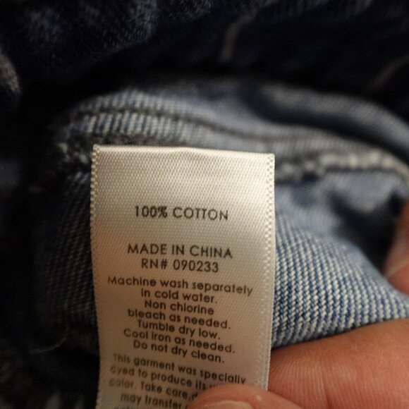 Pacsun mom jeans high rise tapered leg crop women's 28 blue stripes - Picture 12 of 12